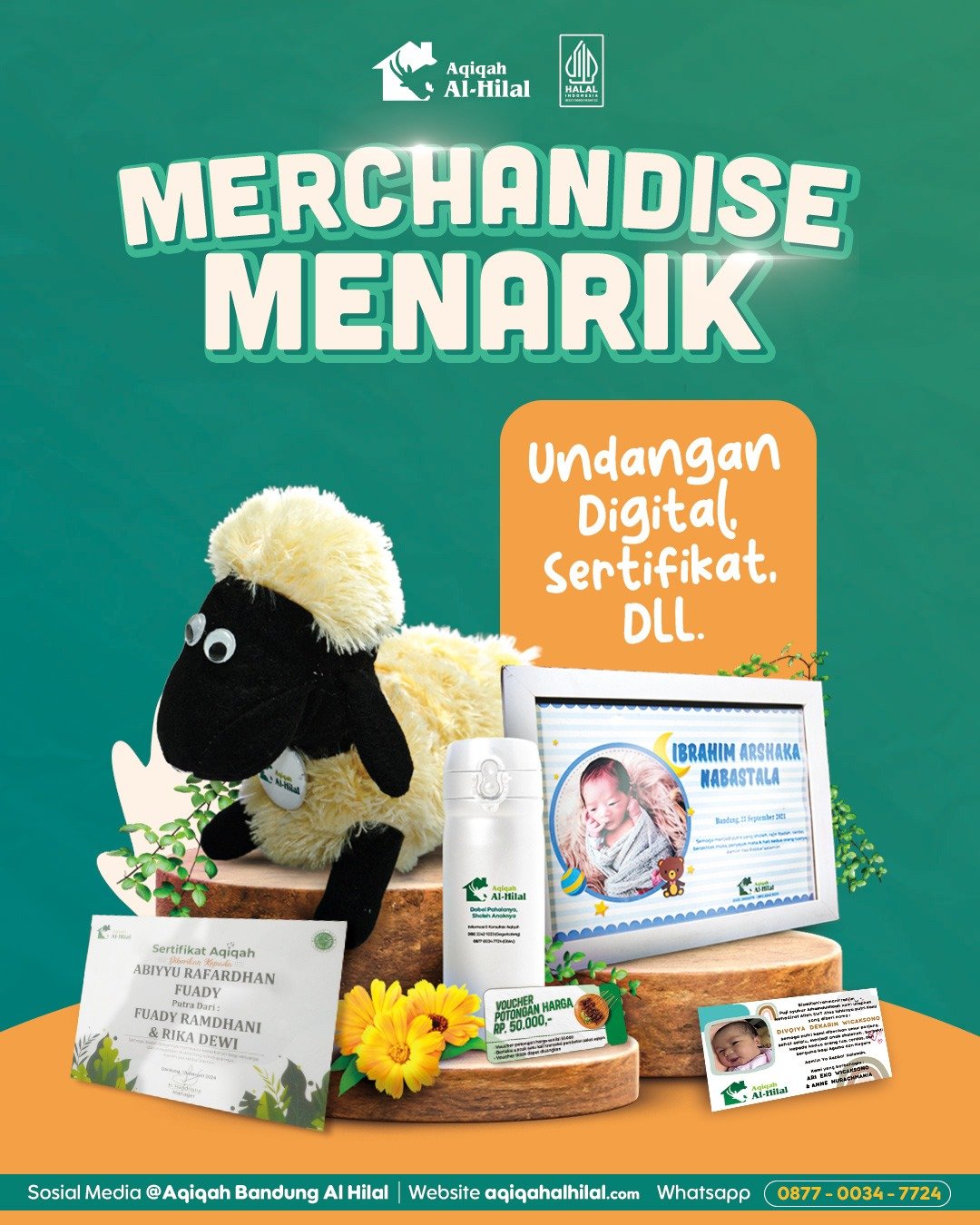 Aqiqah Subang Al Hilal Paket Lengkap & Merchandise Eksklusif